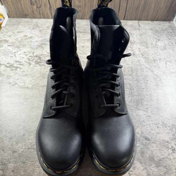 Doc Dr. Martens 1460 Pascal Women's Size 8 Boots Black Soft Leather - Picture 7 of 10